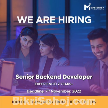 We are looking for a skilled Senior Back-end Developer
